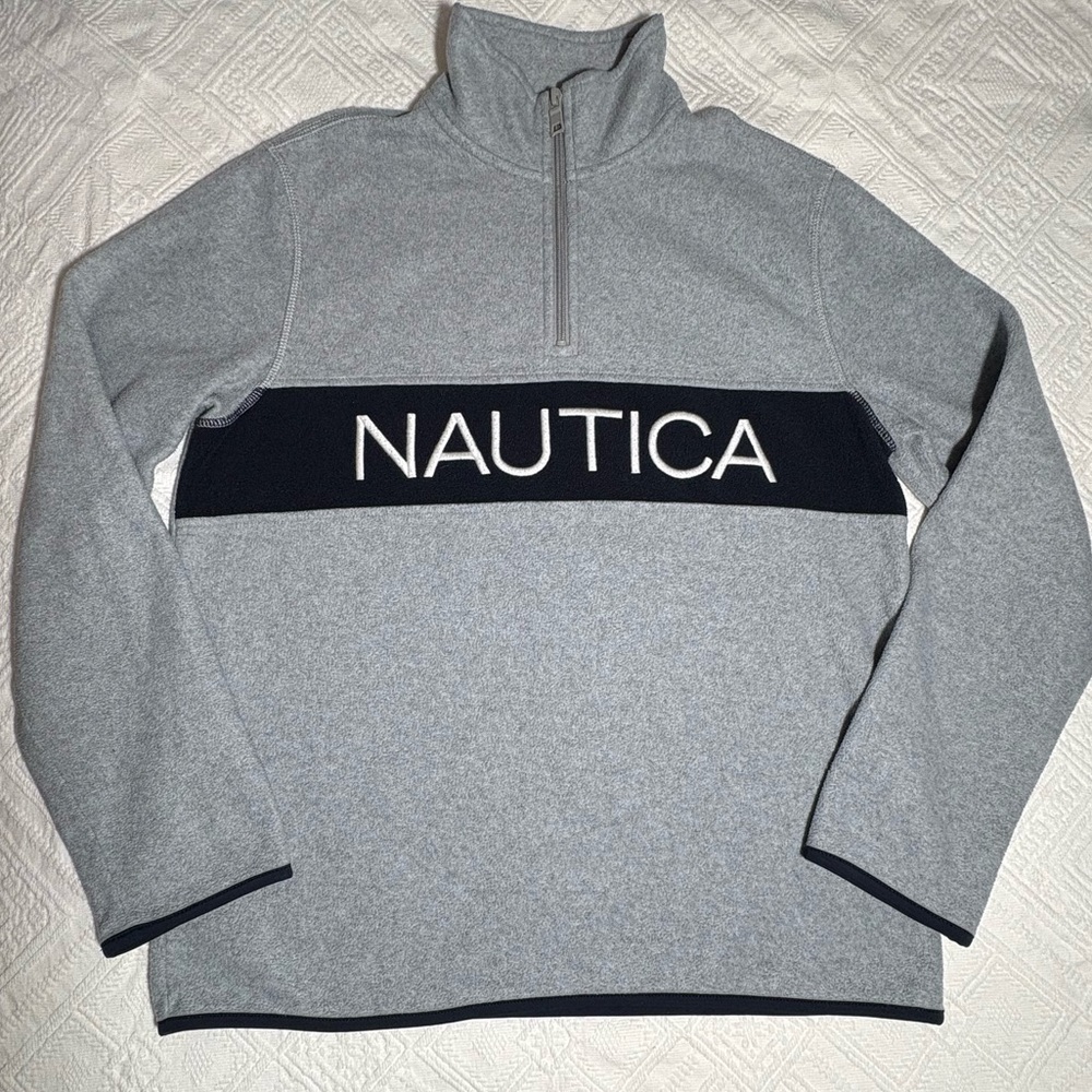 Nautica fleece pullover/ quarter zip